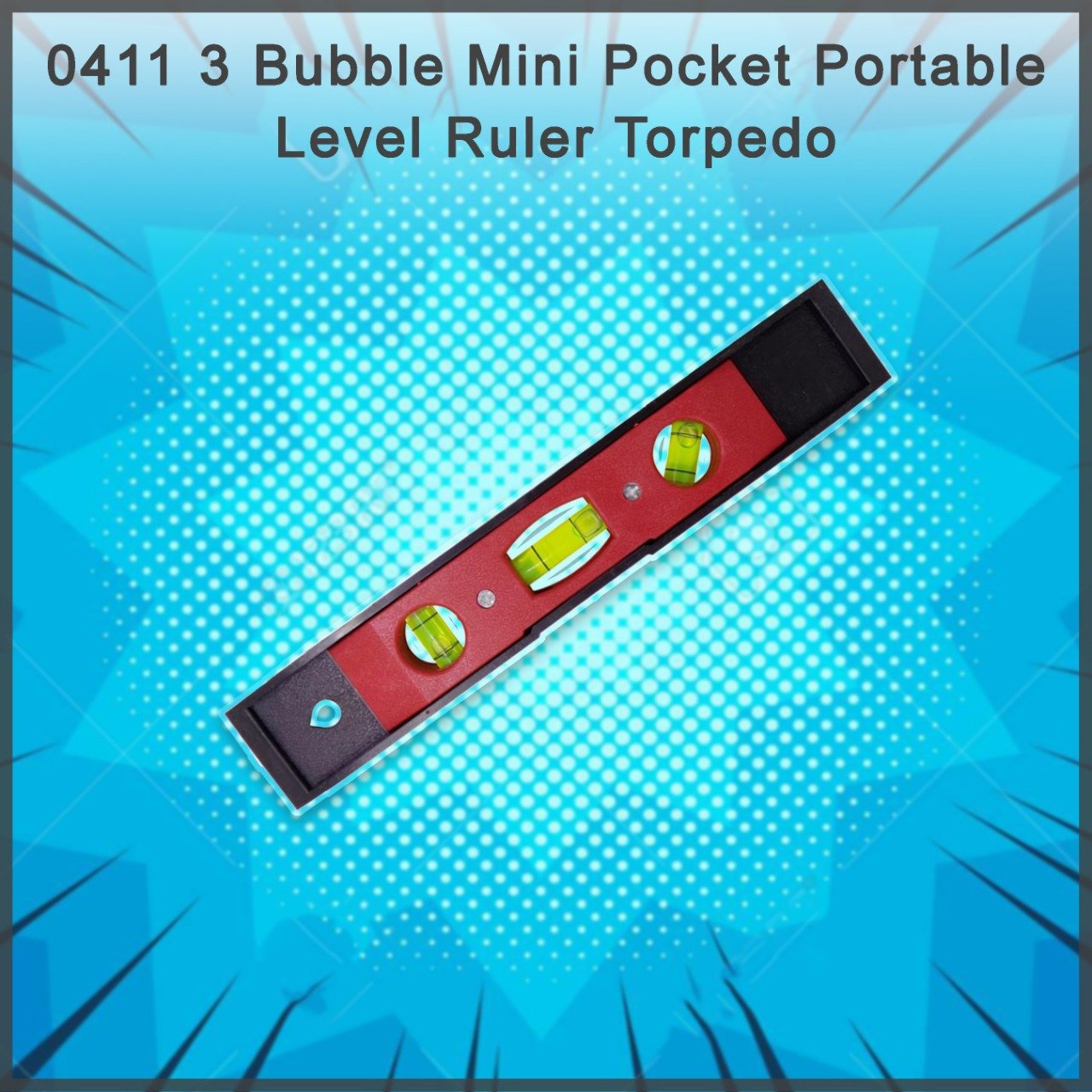 0411 3 Bubble Mini Pocket Portable Level Ruler Torpedo - SkyShopy 0411 3 Bubble Mini Pocket Portable Level Ruler Torpedo - SkyShopy